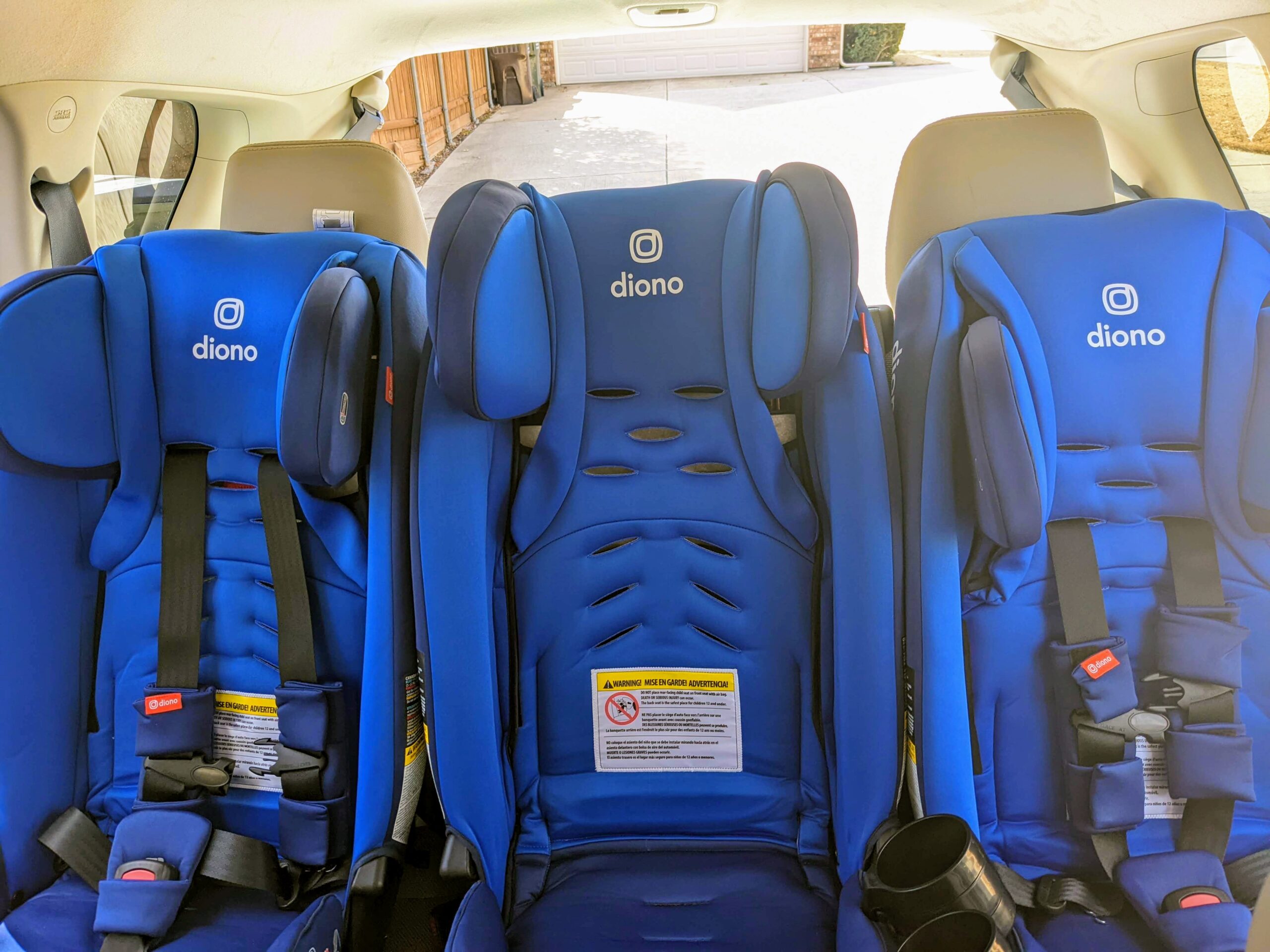 3 carseats outlet across mitsubishi outlander